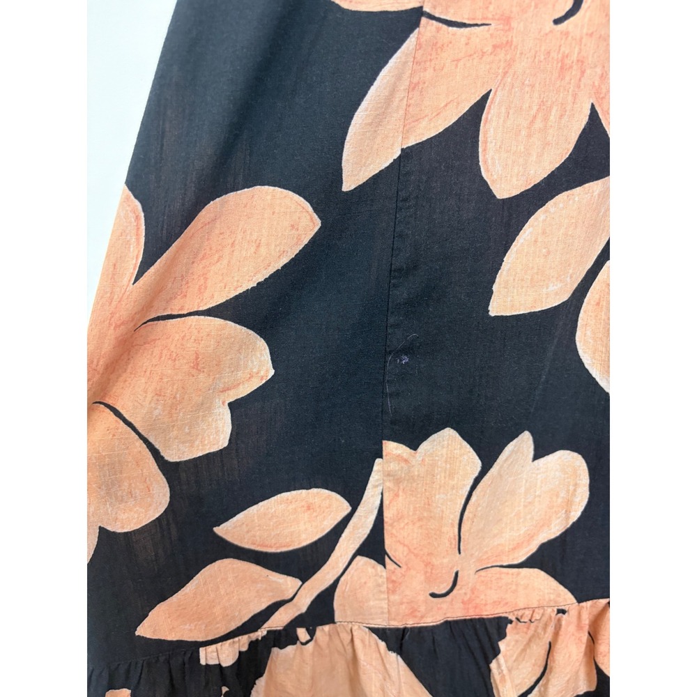 Anthropologie Maeve Cassandra Floral Maxi Dress Size 1X Black Peach Resort Boho - Picture 14 of 16